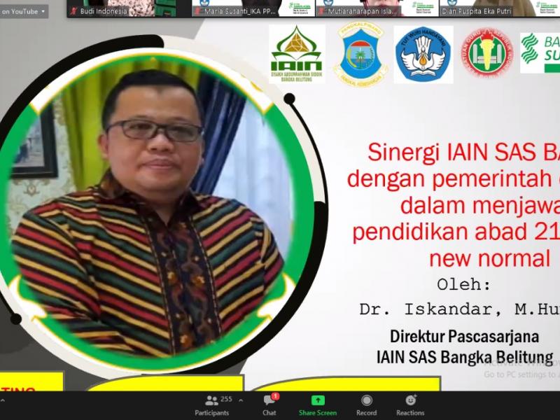 Dr. H. Iskandar, M.Hum (Direktur Pascasarjana IAIN SAS Babel)
