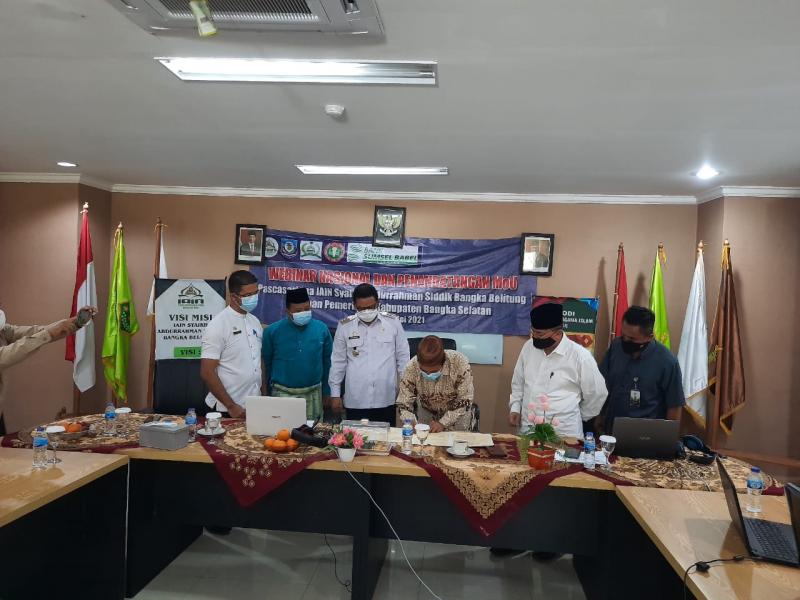  Rektor IAIN SAS Babel Tandatangani MoU dengan Pemda Bangka Selatan