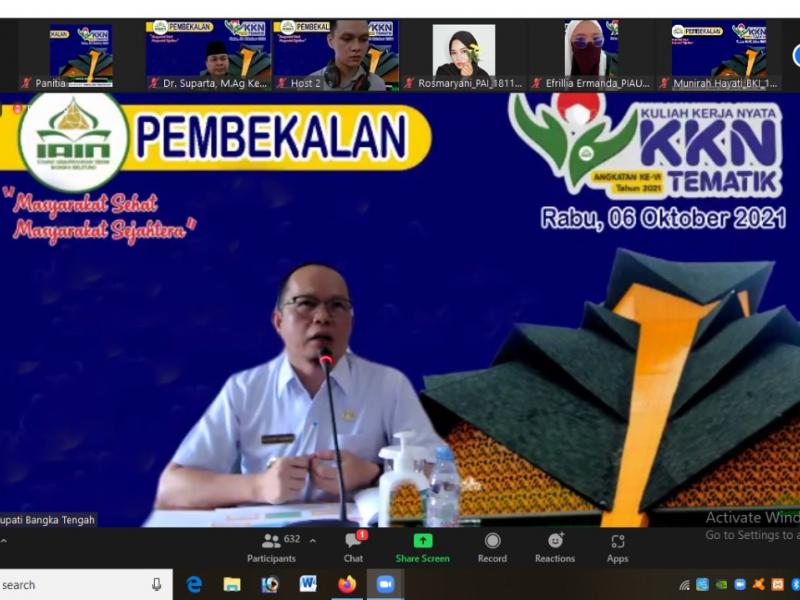 Narasumber KKN di Sampaikan Bupati Bangka Tengah Algafry Rahman, S.T