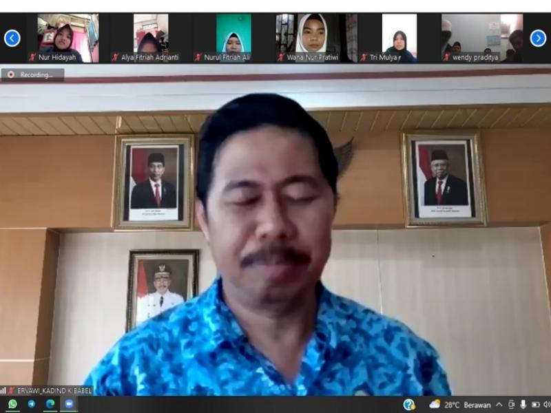 Narasumber yaitu Bapak Ervawi, S.Pd., M.Pd., M.M