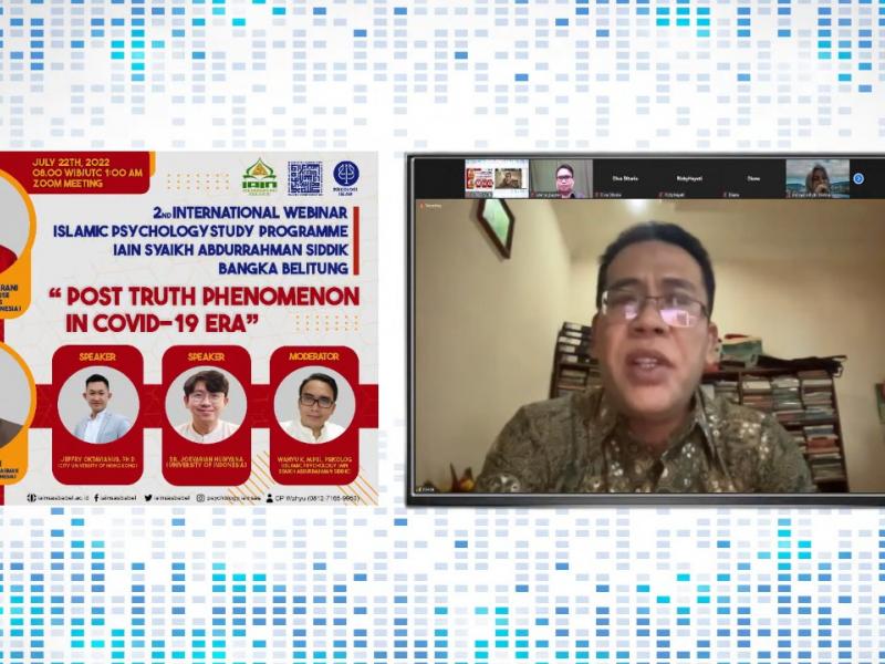 Rektor IAIN Syaikh Abdurrahman Siddik Bangka Belitung, Dr. Irawan, M.S.I. Saat Memberikan Sambutan