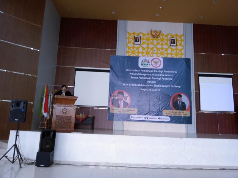 Keynote speecher Kepala Badan Pembinaan Ideologi Pancasia (BPIP)Prof. Drs. K.H. Yudian Wahyudi, Ph.D
