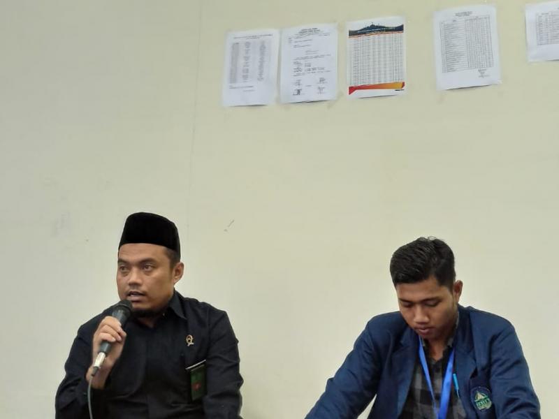  Ketua pengadilan Agama muntok Muhammad Syarif, S. H. I, M. H menyampaikan Tausiah