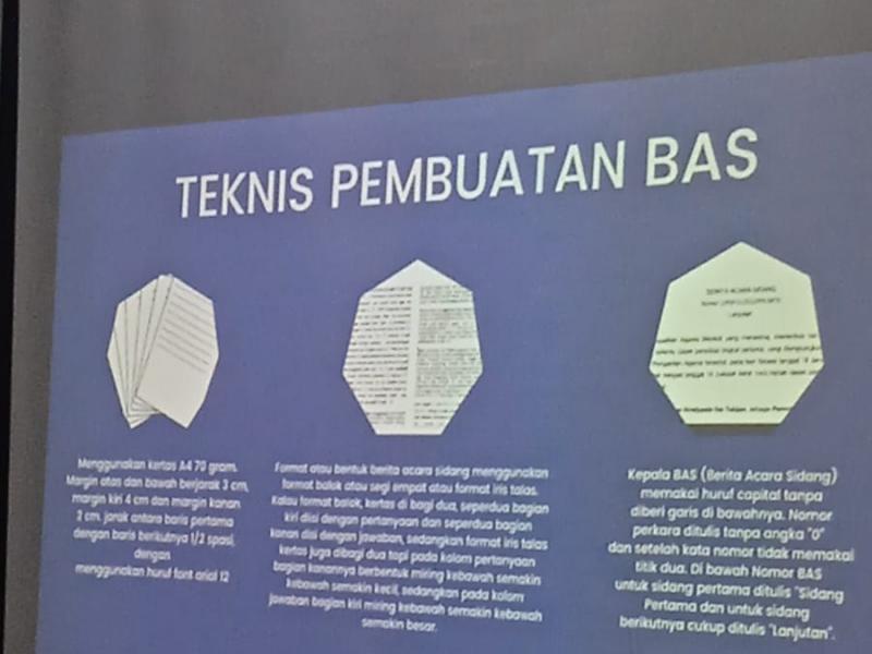 Tata Cara pembuatan BAS (Berita Acara Sidang)