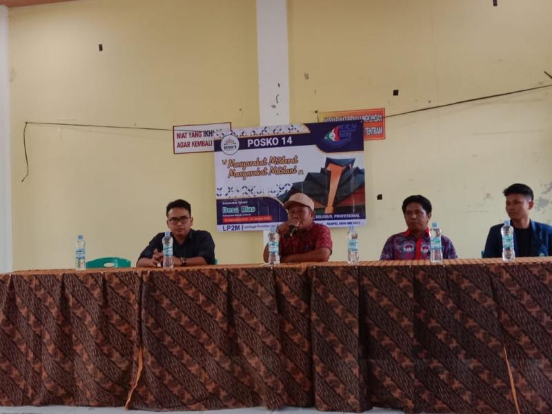Kepala Desa Rias Muslim, S.Pd Dalam Sambutannya 