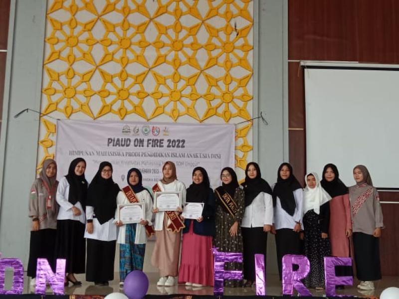  Himpunan Mahasiswa Pendidikan Islam Anak Usia Dini (Hima PIAUD) IAIN Syaikh Abdurrahman Siddik Bangka Belitung adakan Kegiatan PIAUD ON FIRE Tahun 2022