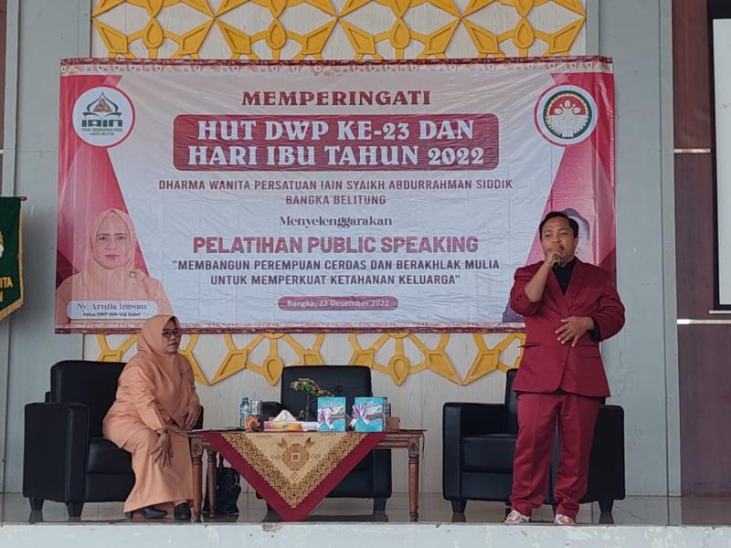 Safril, M. Sos., Narasumber dalam Pelatihan Public Speaking