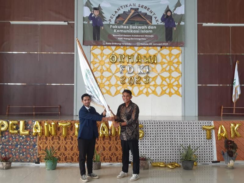 Serah Terima Jabatan Ketua DEMA FDKI 2022 kepada Ketua DEMA FDKI 2023