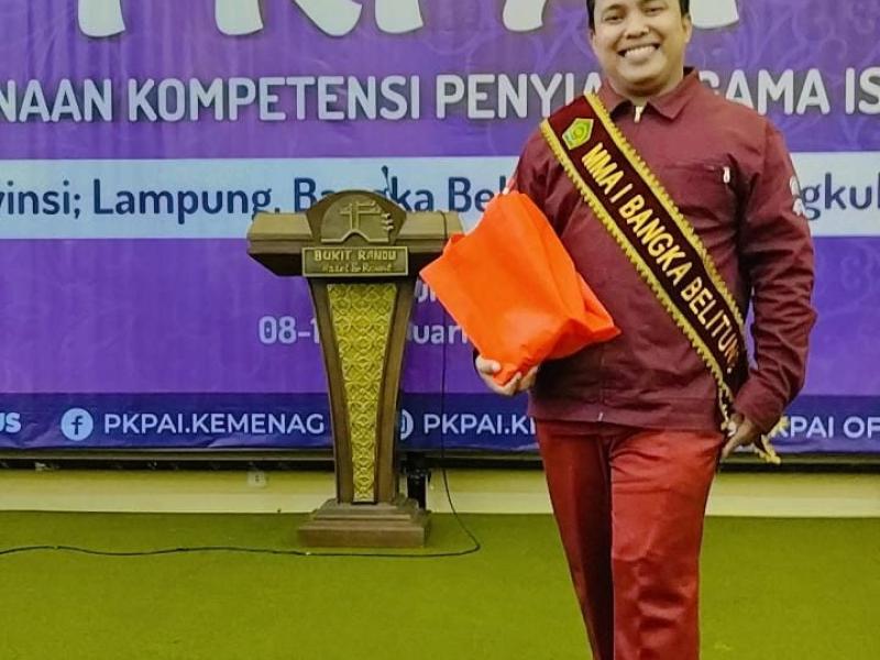 Safril, M. Sos, meraih Juara 1 Video Konten media sosial terbaik mengalahkan 32 video konten