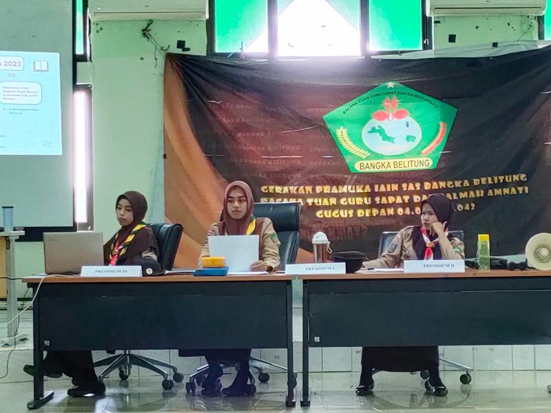 Susun Program Kerja, Racana Pramuka IAIN SAS Bangka Belitung Gelar Rapat Kerja