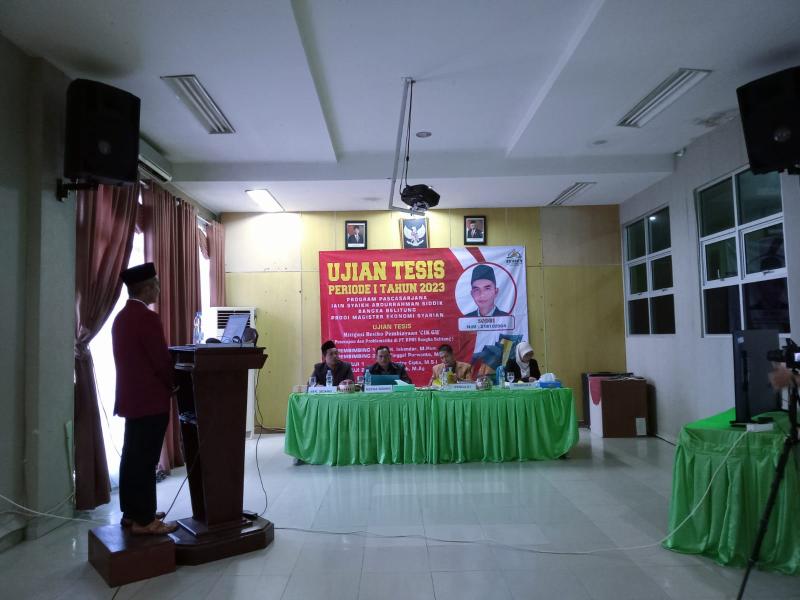 Sodri Perdana! Mahasiswa Prodi Magister Ekonomi Syariah Laksanakan Ujian Tesis