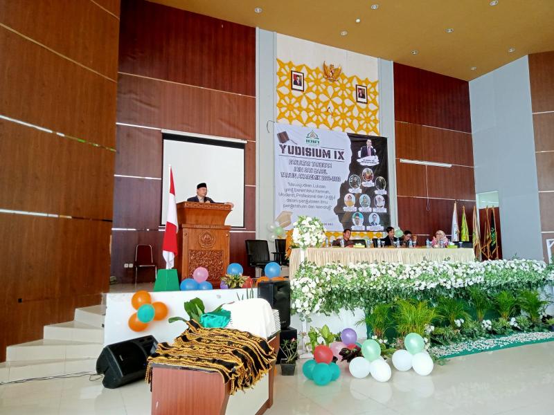 Sambutan Rektor IAIN SAS Babel yang di wakili oleh Wakil Rektor I Prof.Dr.H.Hatamar,M.Ag
