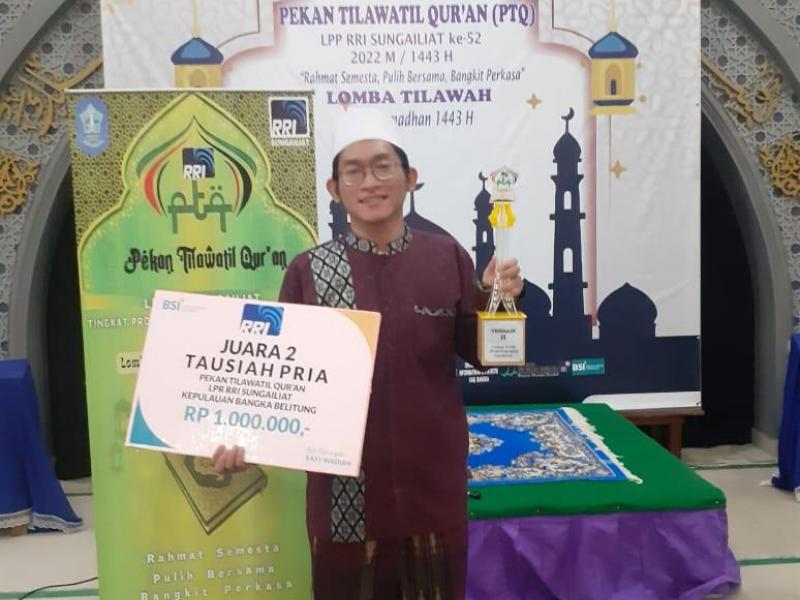 Deni Marwanto Juara 2 Tausiyah Putra PTQ RRI
