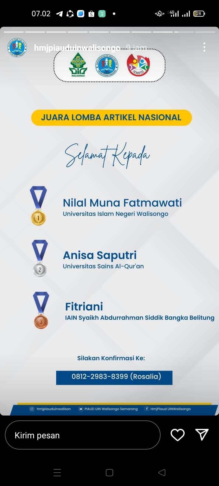 Hima Prodi PIAUD Sukses Adakan On Fire