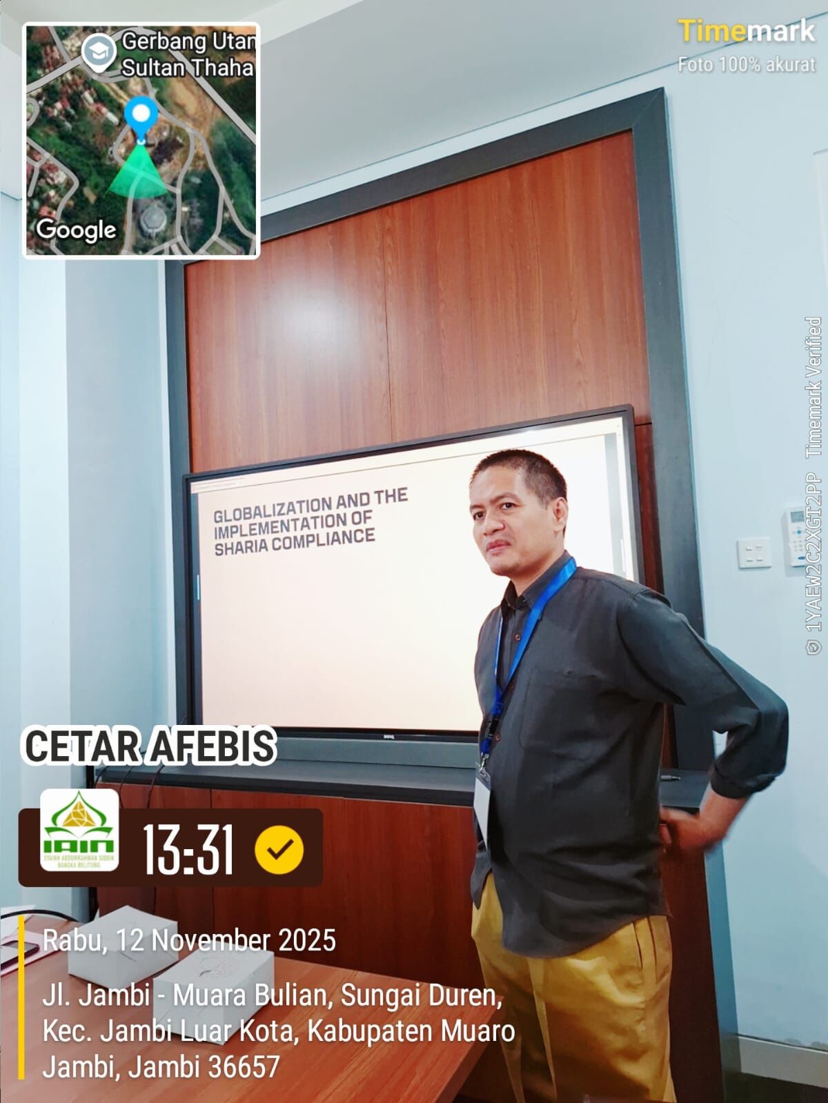 Plt. Kaprodi Hukum Keluarga Islam IAIN SAS Babel Paparkan Kajian Sistemik tentang Kepatuhan Syariah di Konferensi Internasional ICOIEB