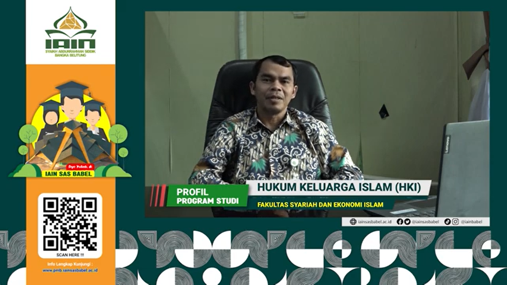PMB Prodi Hukum Keluarga Islam (HKI) IAIN SAS Babel
