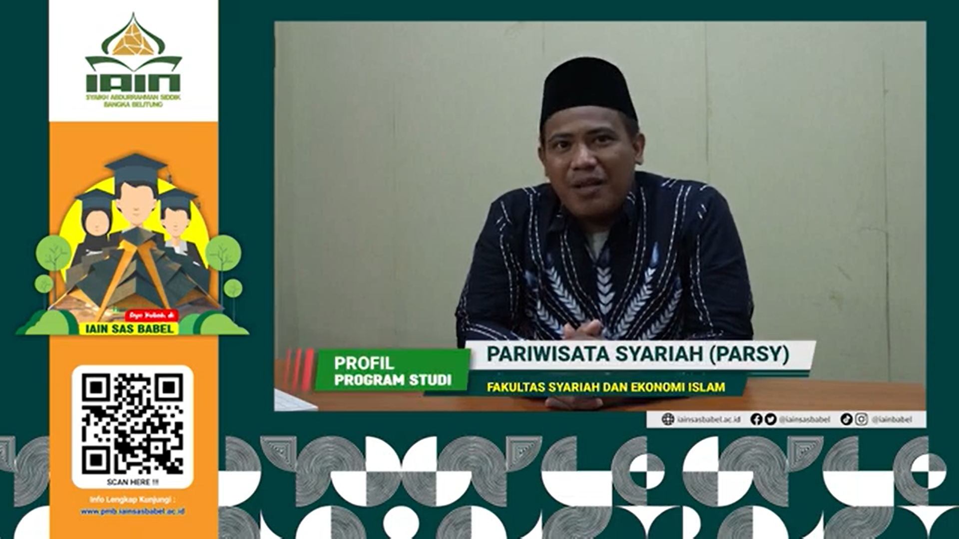 PMB Prodi Pariwisata Syariah (PARSY) IAIN SAS Babel