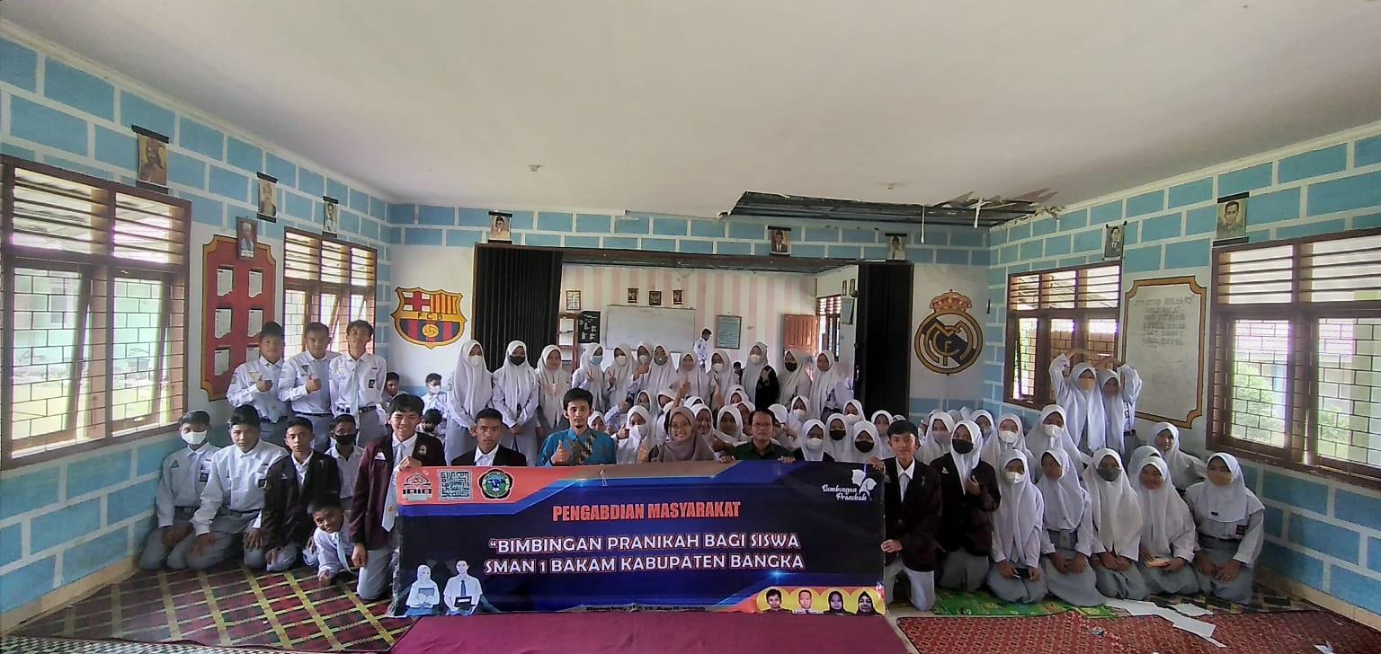 Prodi Bimbingan dan Konseling Islam IAIN SAS Babel Menggelar Future Talk Pranikah di SMAN 1 BAKAM.
