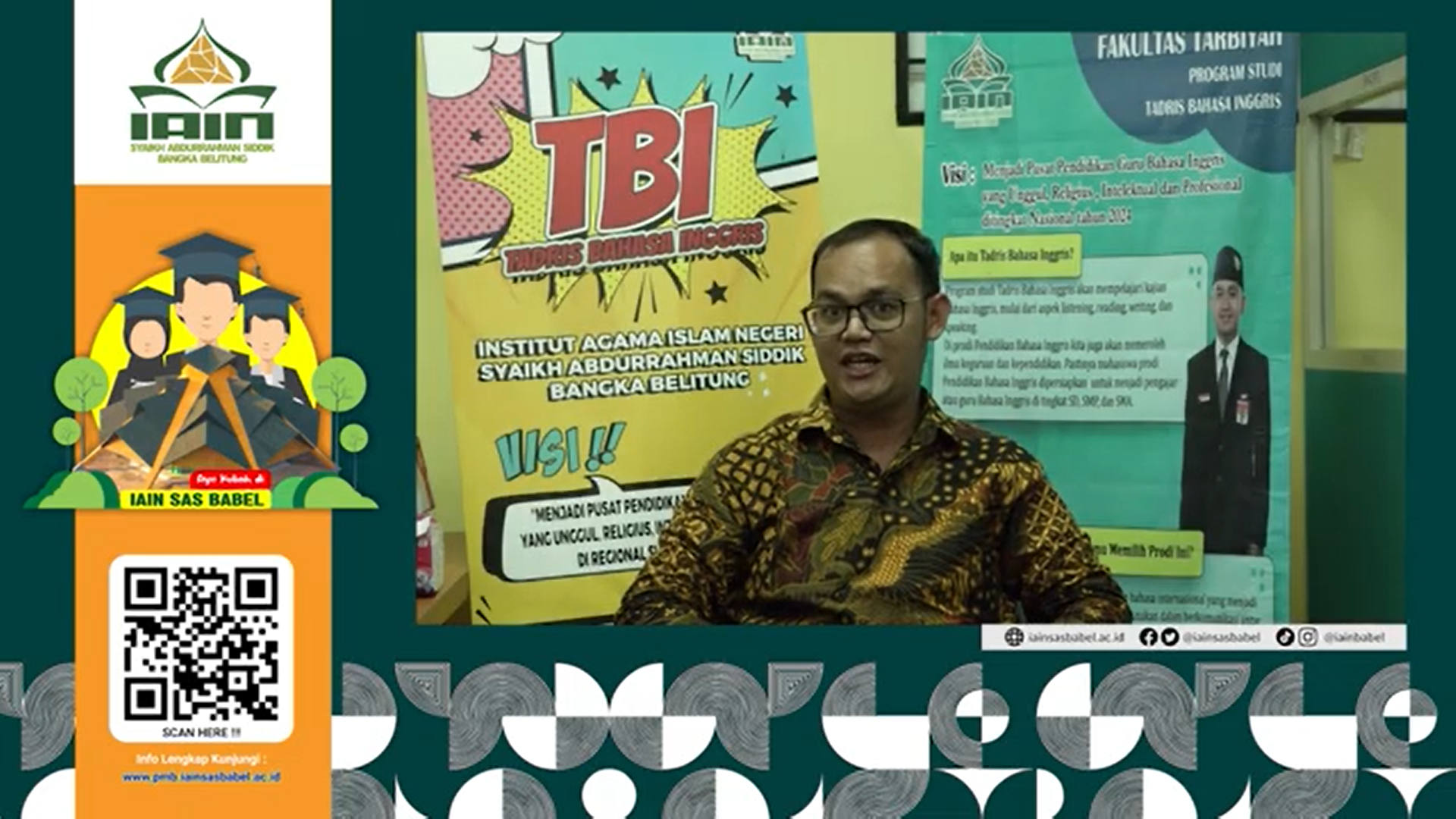 PMB Prodi Tadris Bahasa Inggris (TBI) IAIN SAS Babel Tahun  2023