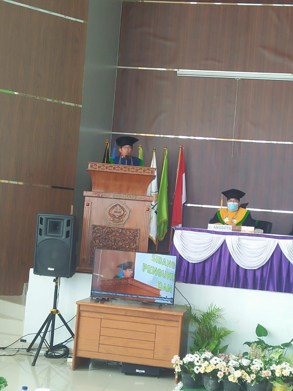 Prof.  Dr. Hadarah, M.Ag Resmi Dikukuhkan Sebagai Guru Besar Perempuan Pertama  IAIN SAS Bangka Belitung