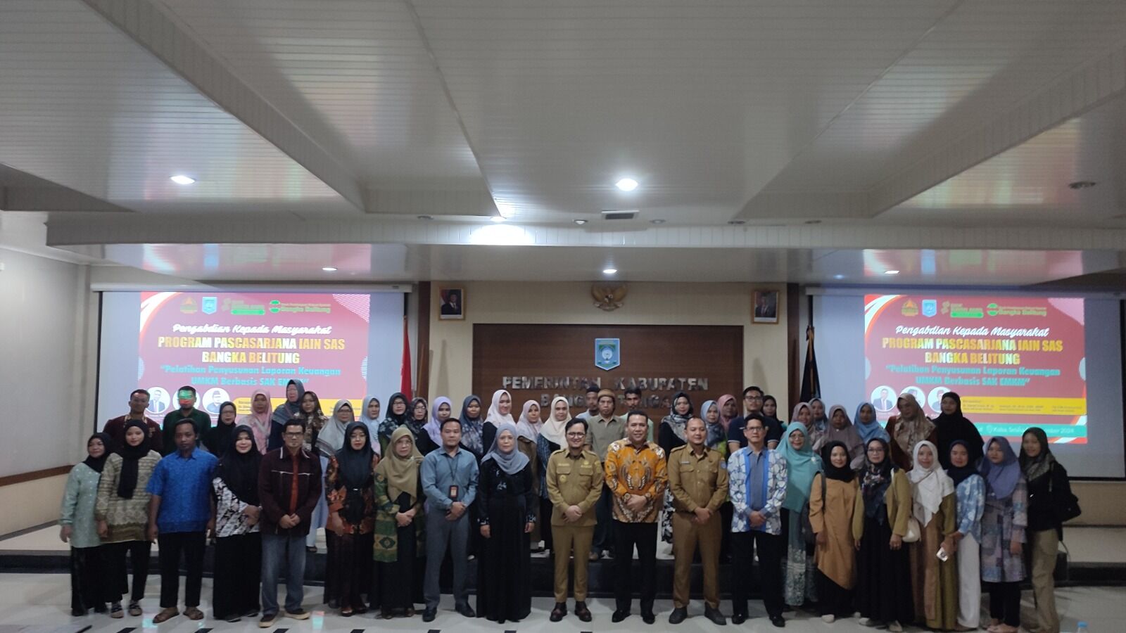 Program Pascasarjana IAIN SAS Babel Kembali Lakukan Pengabdian Masyarakat di Bangka Tengah Pelatihan Berbasis Laporan SAK EMKM
