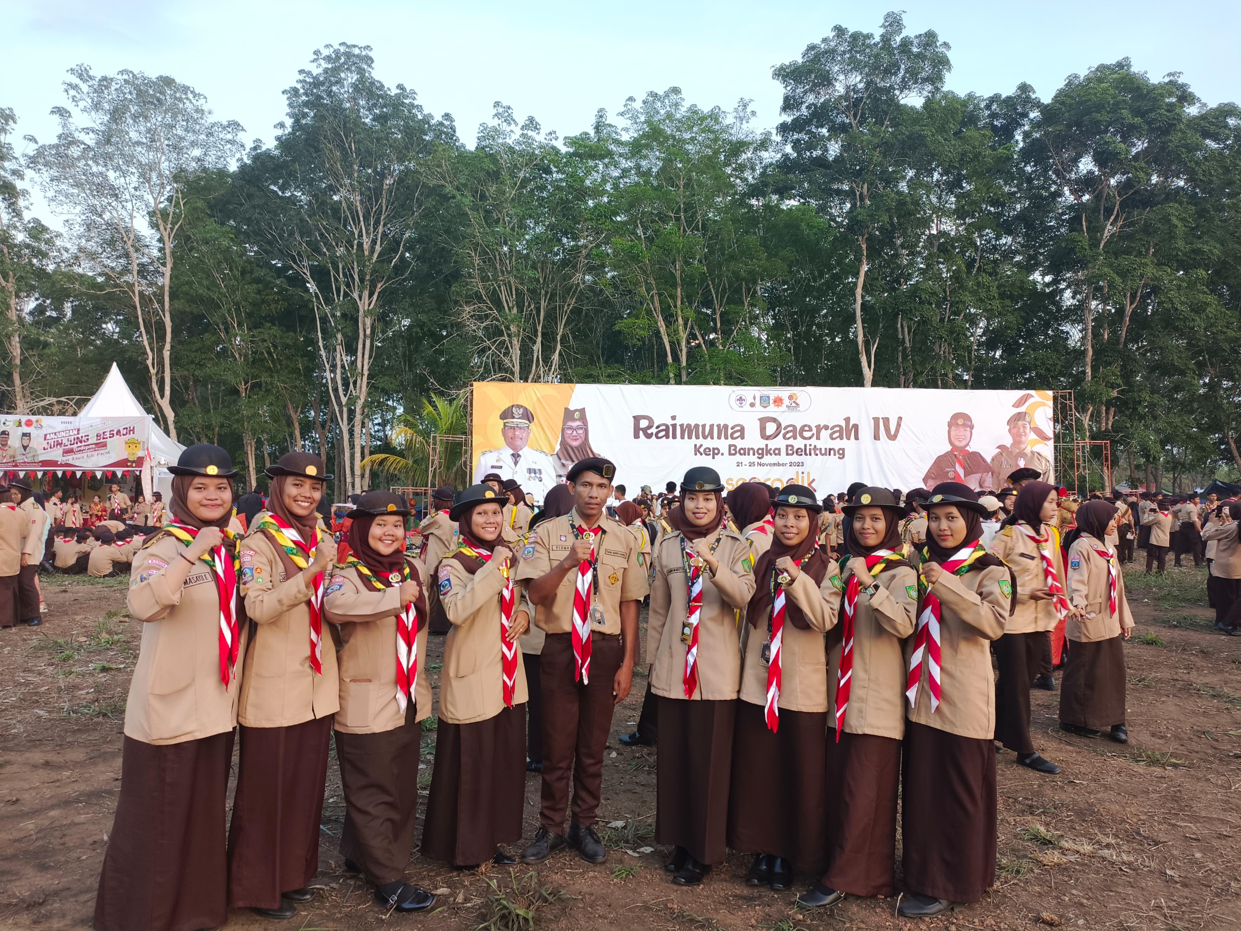 Racana Pramuka IAIN SAS Babel Ikuti Raimuna IV Daerah Kwartir Babel Tahun 2023
