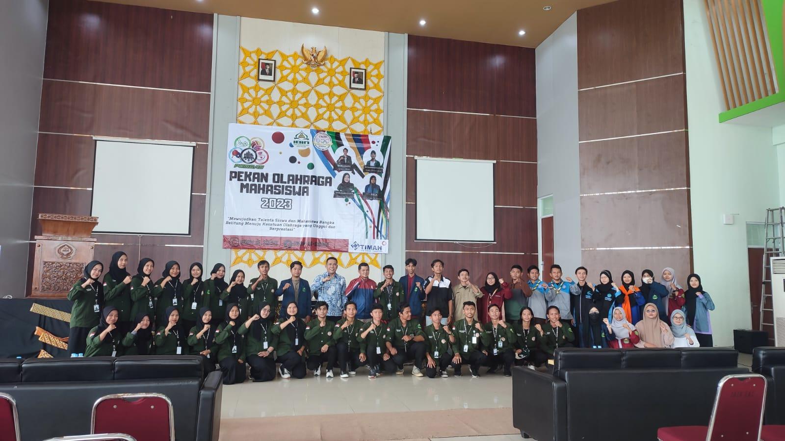 Rektor IAIN SAS Babel Resmikan Pembukaan Pekan Olahraga Mahasiswa 2023