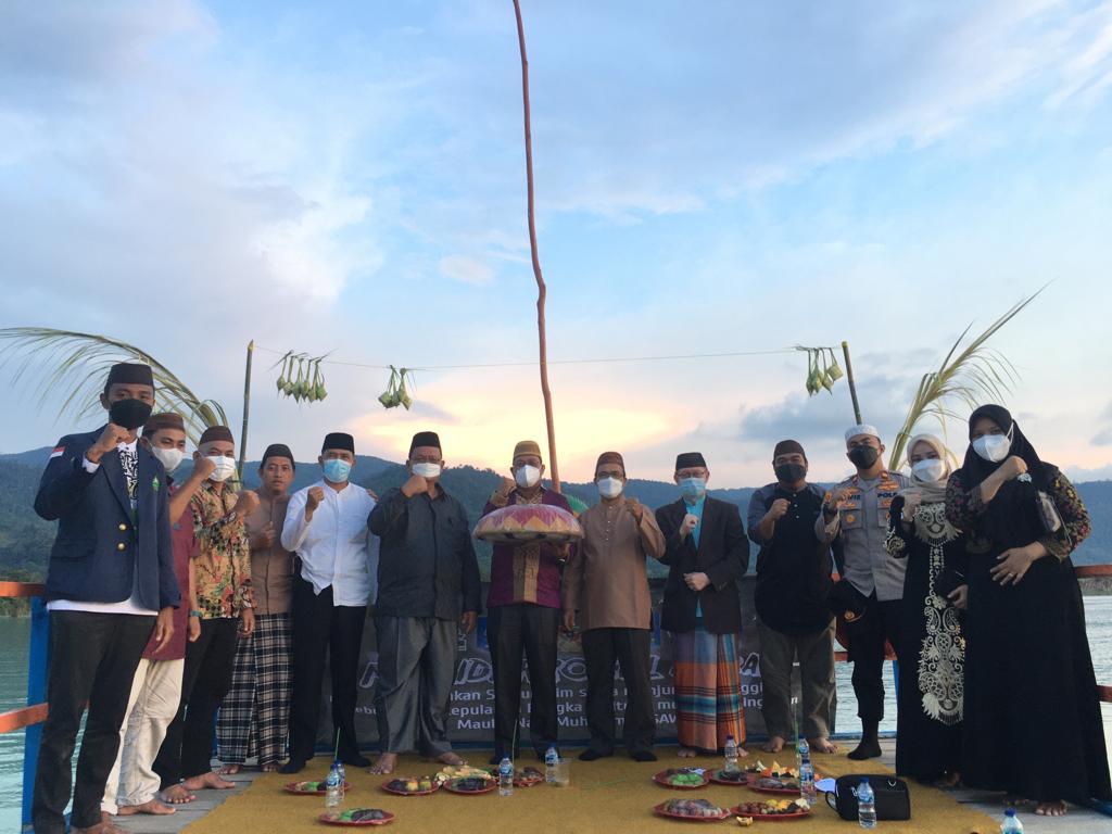 Mahasiswa KKN IAIN SAS Bangka Belitung Sukses Peringati Maulid Nabi Muhammad SAW Di Danau Pading