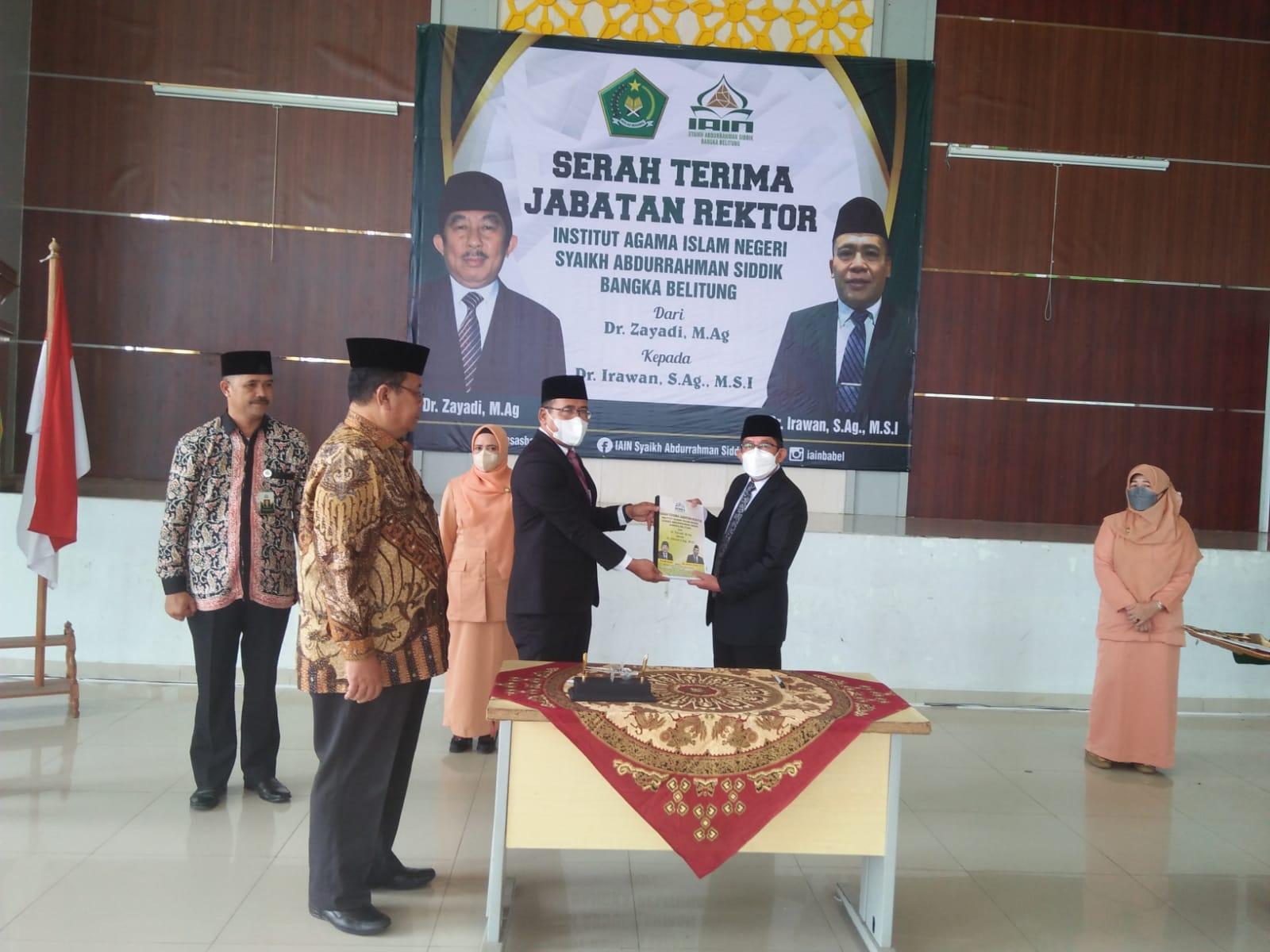 Serah Terima Jabatan Rektor IAIN SAS Bangka Belitung Periode 2022-2026