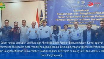 Akademisi IAIN SAS Hadiri diskusi Diseminasi Penjaringan dan Pengidentifikasian Calon Pemberi Bantuan Hukum