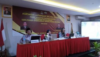 BAN-PT Lakukan Asesmen Lapangan Secara Daring Prodi MES Pascasarjana IAIN SAS Babel