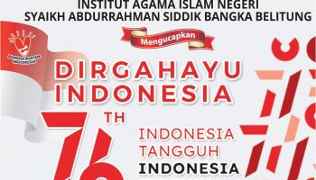 Civitas Akademika IAIN SAS Babel  Peringati HUT RI Ke - 76  Secara  Virtual
