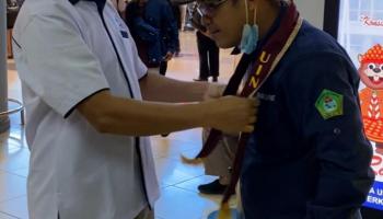 Kontingen Pramuka IAIN SAS Bangka Belitung Disambut Baik di PWN PTK XV Palembang