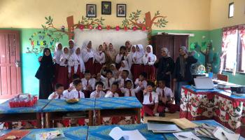 Dorong Hidup Sehat di Sekolah, KKN IAIN SAS Babel Desa Sungai Samak Sosialisasikan PHBS