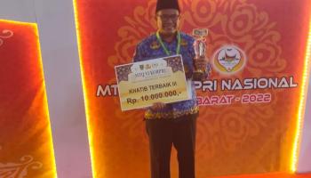 Dosen IAIN SAS Babel Juara Terbaik III Cabang Lomba Khutbah Jumat di MTQ Korpri Nasional 2022