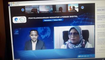 Dekan Fakultas Tarbiyah IAIN SAS Babel Narasumber Webinar Nasional Literasi Digital