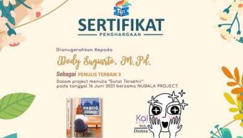 Dosen Prodi Tadris Bahasa Inggris Raih Penulis Terbaik III di Publikasi Buku Antologi Cerpen