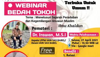 HIMA Prodi BKI IAIN SAS Babel Sukses Gelar Webinar: Bedah Tokoh Ilmuwan Muslim Ibnu Khaldun