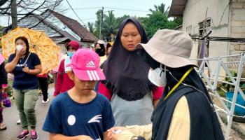 Jalan Sehat dan Senam Bersama Masyarakat Melabun Semarakkan Penarikan Mahasiswa KKN IAIN SAS Babel