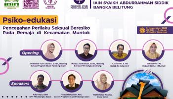 Dosen Psikologi Islam IAIN SAS Babel Beri Psikoedukasi Kepada Siswa SMAN Se- Kecamatan Mentok