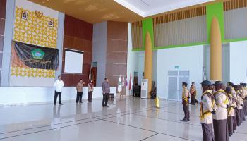 Rektor IAIN SAS Babel Lepas Kontingen Pramuka GCSC Tingkat Nasional Tahun 2022 di UIN Raden Intan Lampung