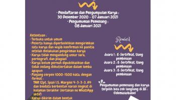 Lomba Menulis Cerpen Kementerian Pemberdayaan Perempuan DEMA IAIN SAS BABEL 2020