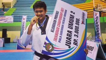 Mahasiswa IAIN SAS Babel Raih Juara I Kejuaraan Taekwondo Piala Gubernur Bangka Belitung