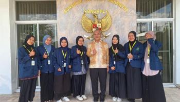Mahasiswa PPLK -  KKN IAIN SAS Bangka Belitung Kunjungi Konsulat RI di Songkhla Thailand