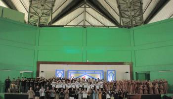 Mahasiswa UKM Seni dan Budaya IAIN SAS Babel Mengadakan Festival Hadrah Sebangka Belitung