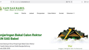 Masa Sanggah Berakhir, Panitia Tetapkan Calon Rektor IAIN SAS Bangka Belitung