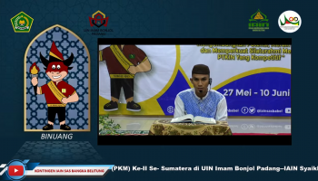 MHQ/Kontingen IAIN SAS Bangka Belitung M. Zaini