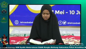 MTQ Putri /Kontingen IAIN SAS Bangka Belitung Milna Fia