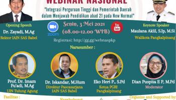 Peserta Membludak, Pascasarjana IAIN SAS Babel Sukses Gelar Webinar Nasional Di Tengah Pandemi