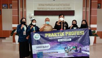 Sekretariat DPRD Terima 4 Mahasiswa Praktik Profesi Lapangan IAIN SAS Bangka Belitung